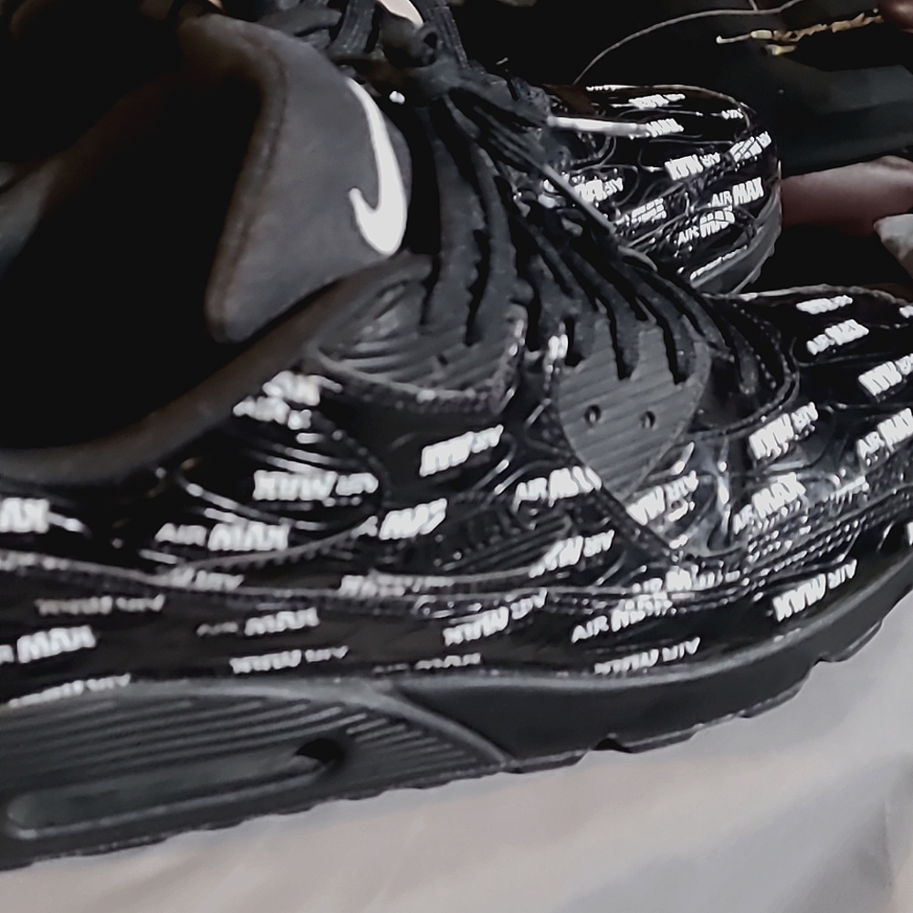 Nike Air Max 90 Max'd Edition , 3 unique shades of black w/white accents, US 11